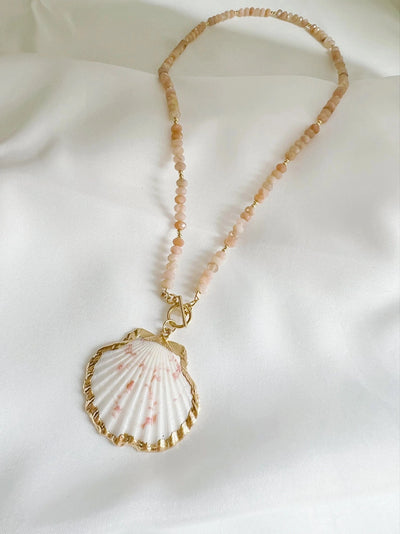 Big Island Shell Beaded Necklace-Jewelry-Uniquities