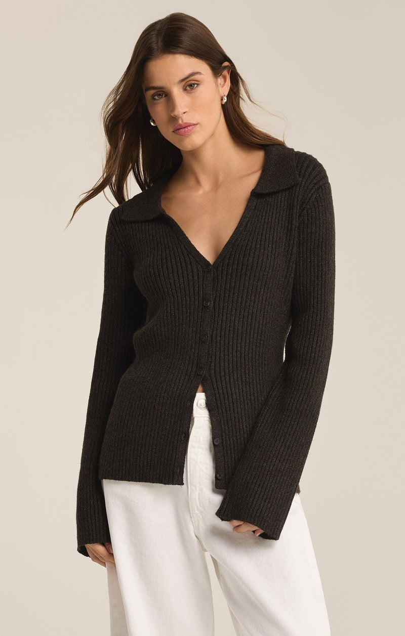 Rina Button Up Sweater-Sweaters-Uniquities