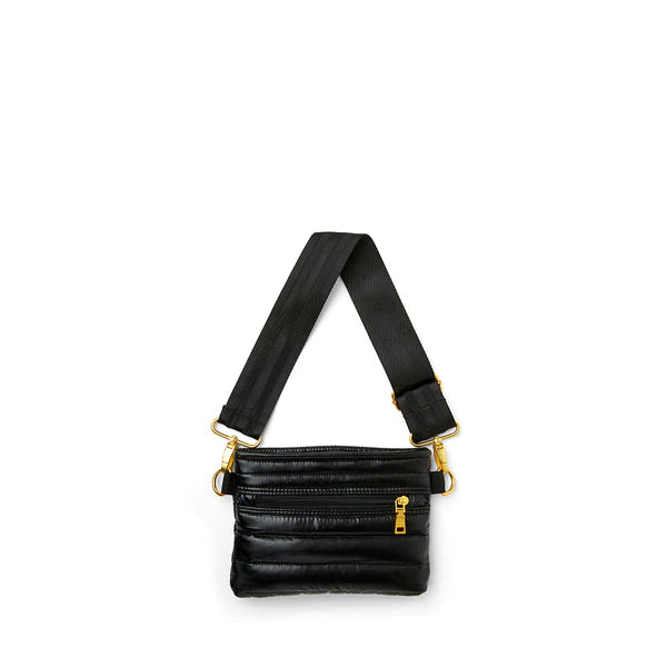 Bum Bag Pearl Black Gold-Accessories-Uniquities