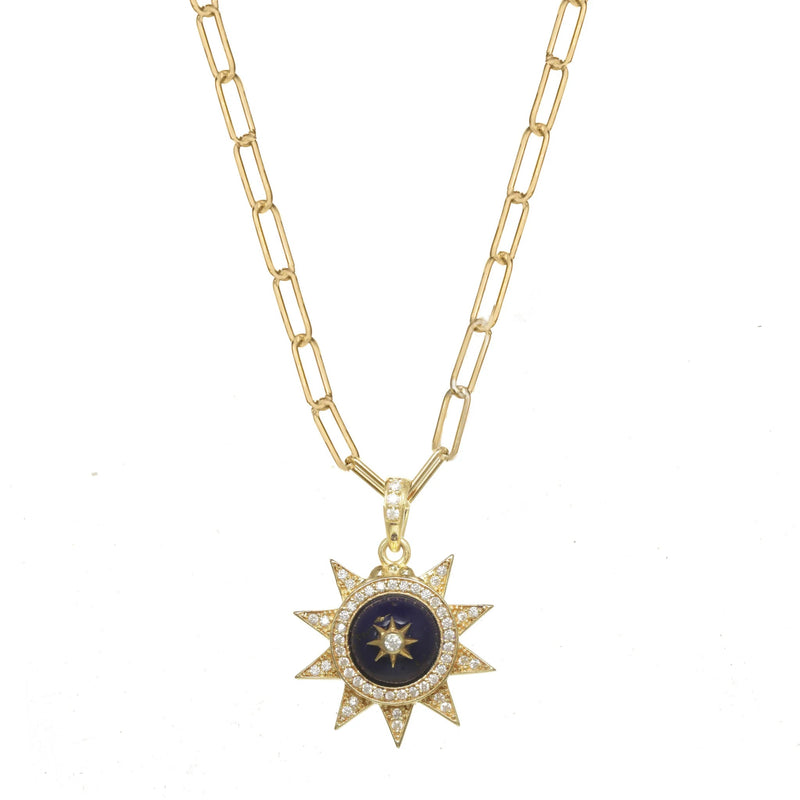 Blue Lapis Celestial Necklace-Jewelry-Uniquities