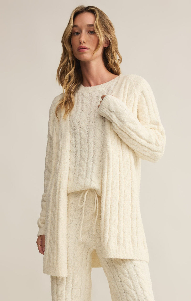 Cate Cable Knit Cardigan-Lounge-Uniquities