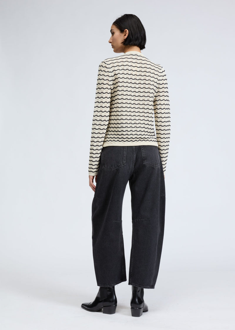 Elisa Stripe Cardigan-Sweaters-Uniquities