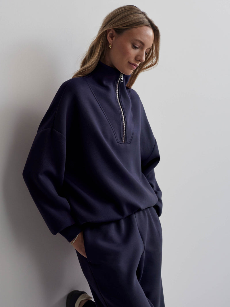 Hawley Half Zip Sweat-Sweaters-Uniquities