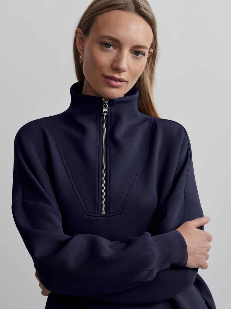 Hawley Half Zip Sweat-Sweaters-Uniquities