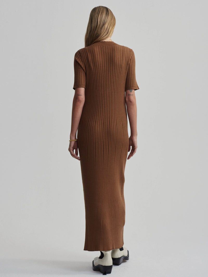 Maeve Rib Knit Midi Dress-Dresses-Uniquities