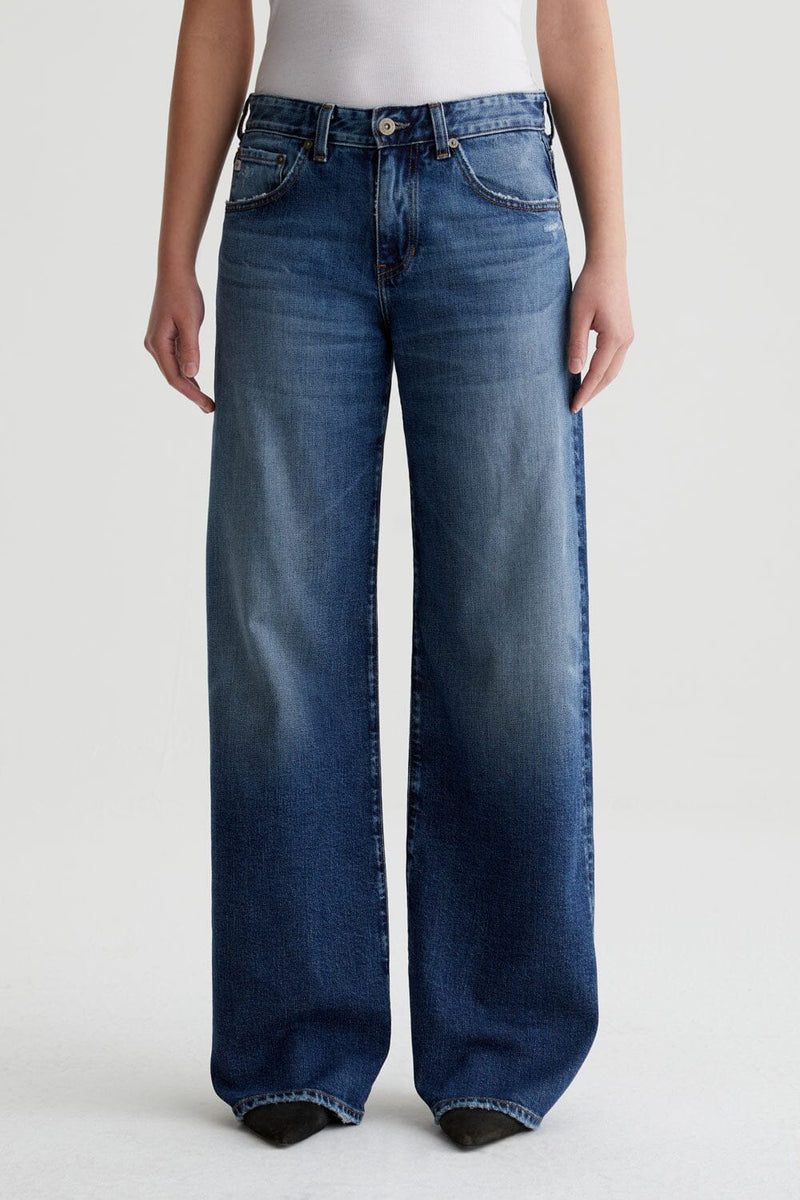 Adria Low-Rise Wide Leg Jeans-Denim-Uniquities