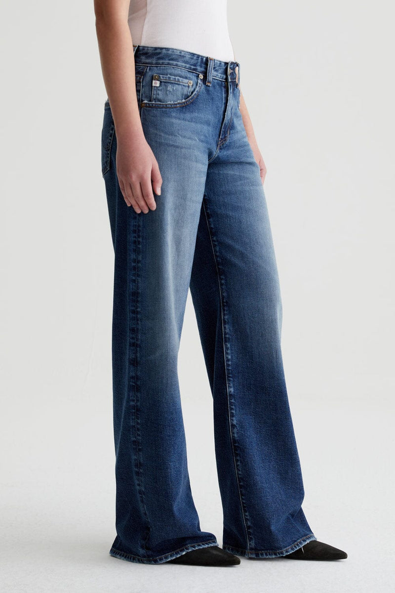 Adria Low-Rise Wide Leg Jeans-Denim-Uniquities