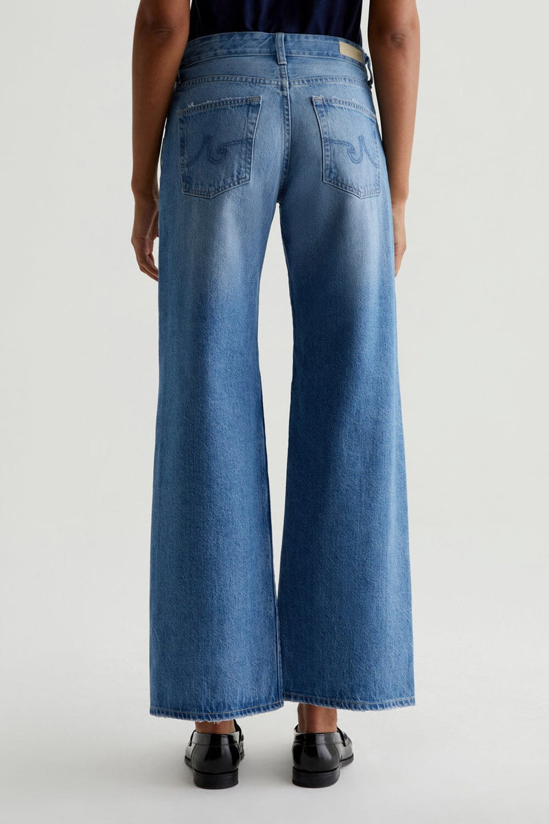 Adria Low-Rise Wide Leg Jeans-Denim-Uniquities