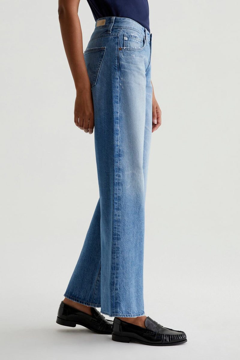 Adria Low-Rise Wide Leg Jeans-Denim-Uniquities