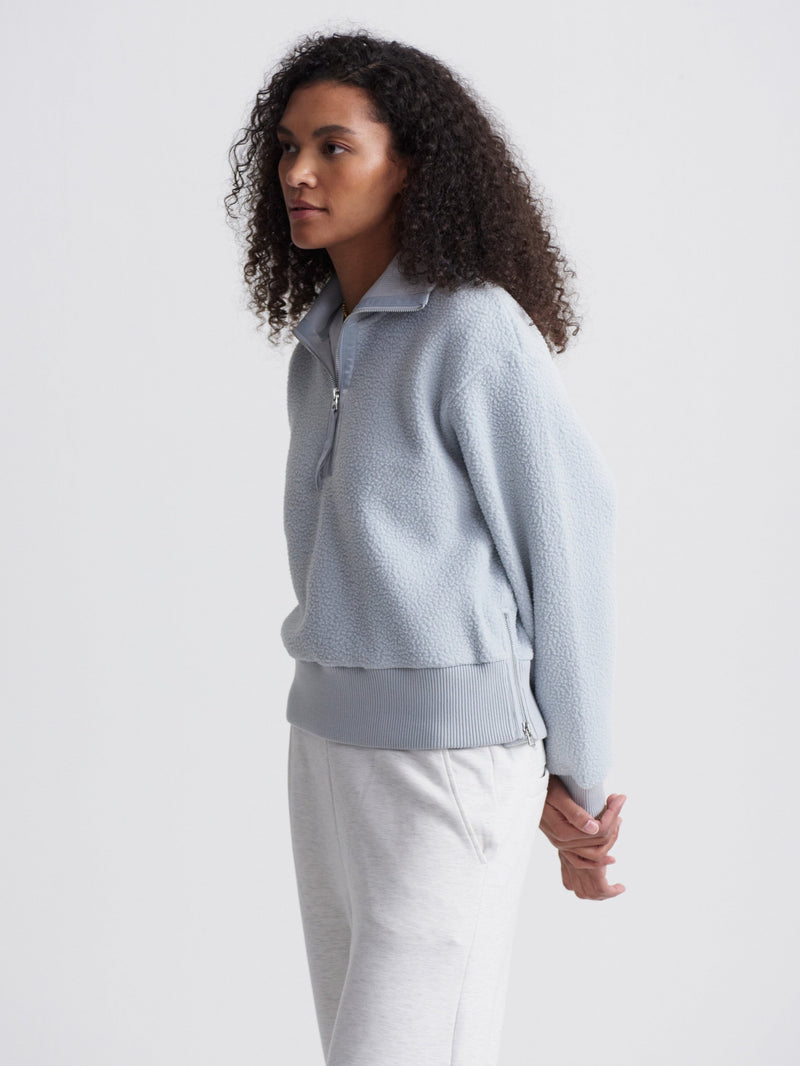 Roselle Half Zip Fleece-Jackets-Uniquities